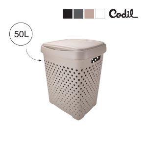 CESTA RECTANGULAR  PARA ROPA 50 LITROS