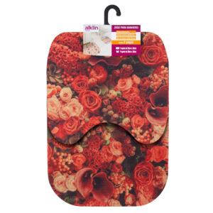 JGO.ALFOMBRA BANO 2/1 ROSAL