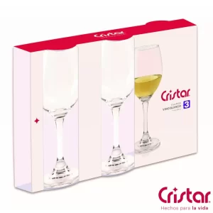 JUEGO COPA RIOJA VINO BLANCO 3/1