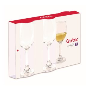 JUEGO COPA RIOJA VINO BLANCO 3/1